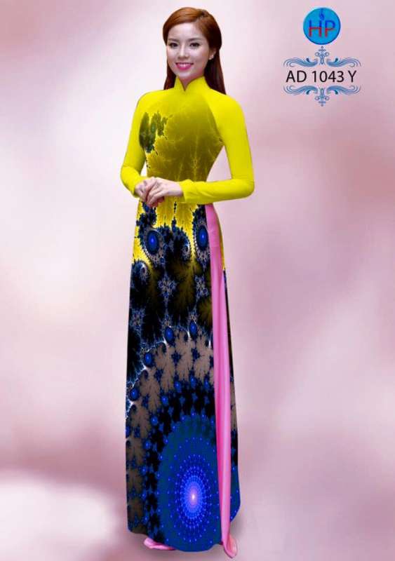 Vải áo dài đồ họa 3D