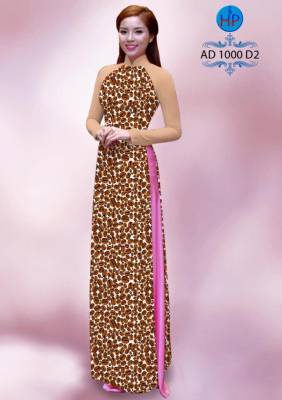 Vải áo dài chấm bi-DT 1334