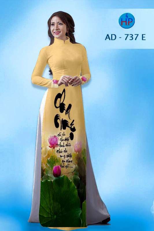 Vải áo dài chữ Thư Pháp
