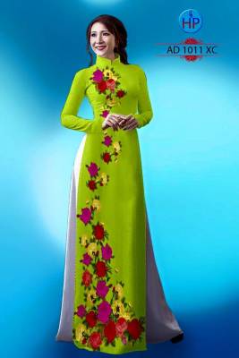 Vải áo dài hoa dọc toàn thân-DT 1348