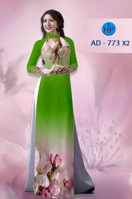 Vải áo dài hoa 3D-DT 1353