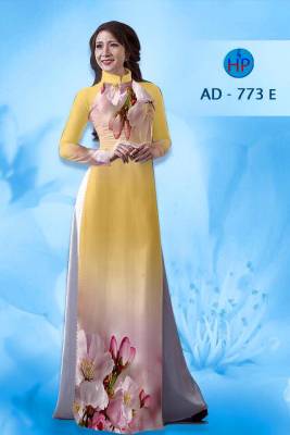 Vải áo dài hoa 3D-DT 1353
