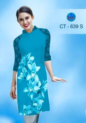 Vải áo dài Cách Tân hoa Ly-CT 1359