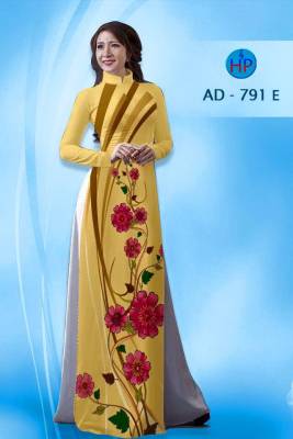Vải áo dài hoa chạy dọc-DT 1383