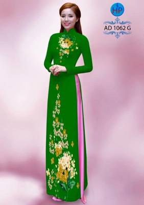 Vải áo dài hoa chạy dọc-DT 1389