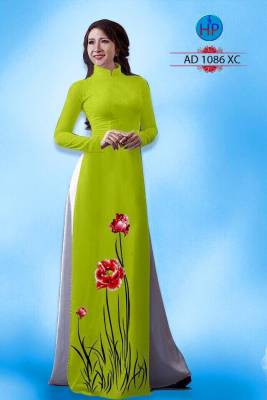 Vải áo dài cành hoa nhỏ-DT 1409