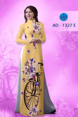 Vải áo dài hình xe đạp-DT 1411