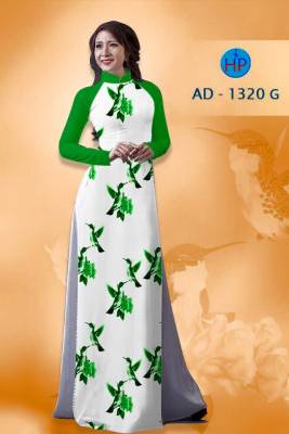 Vải áo dài chim cảnh-DT 1424