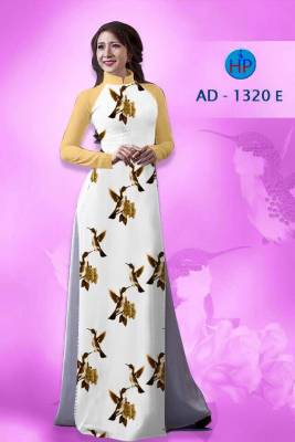 Vải áo dài chim cảnh-DT 1424
