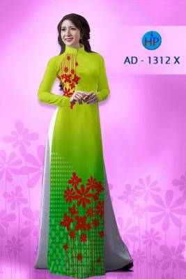 Vải áo dài cành hoa nhỏ-DT 1429