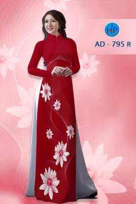 Vải áo dài hoa 3D-DT 1459
