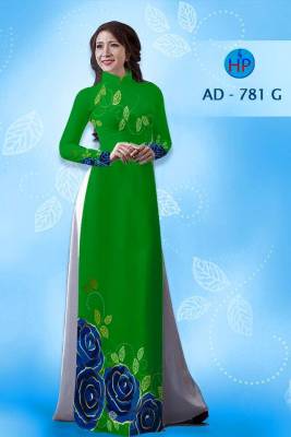 Vải áo dài hoa dưới-DT 1479