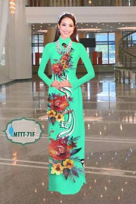 Vải áo dài hoa 3D-DT 1512
