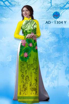 Vải áo dài hoa Sen-DT 1531