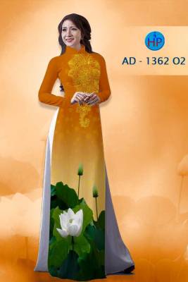 Vải áo dài hoa Sen-DT 1569