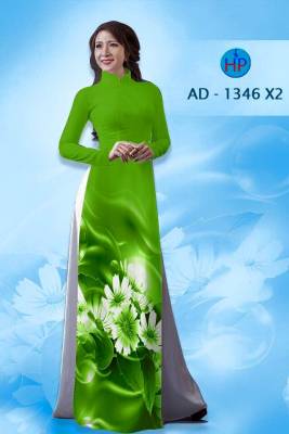 Vải áo dài hoa Cúc-DT 1584