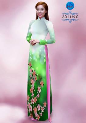 Vải áo dài hoa nhỏ-DT 1586