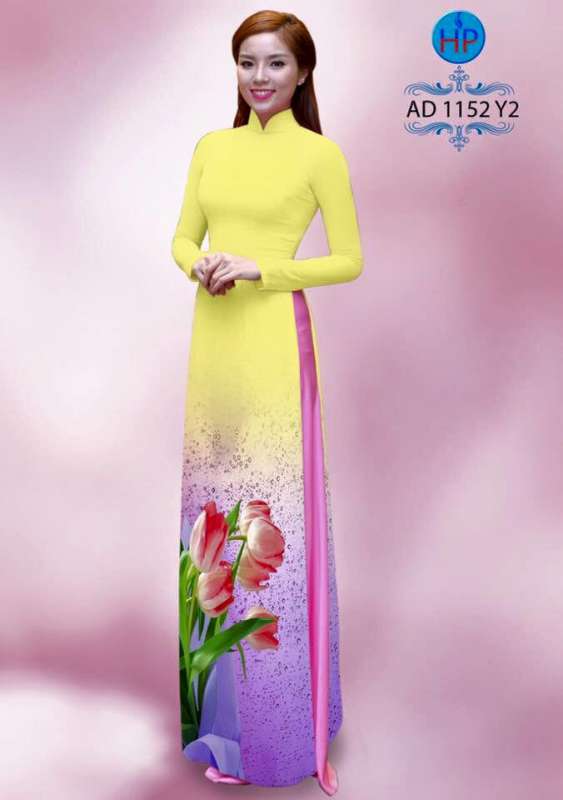 Vải áo dài hoa Ly