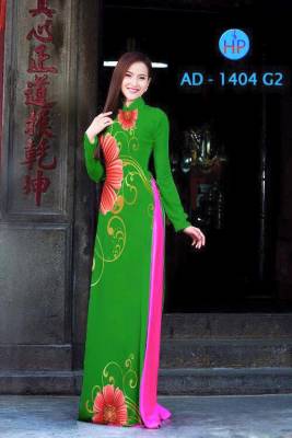 Vải áo dài hoa 3D-DT 1598