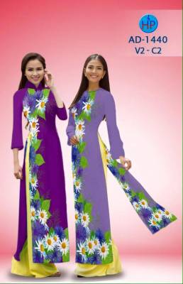 Vải áo dài hoa Cúc-DT 1649