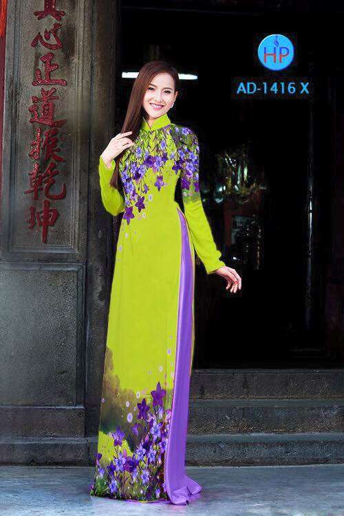 Vải áo dài hoa nhỏ