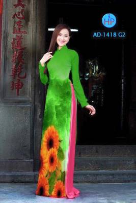 Vải áo dài hoa Cúc-DT 1652