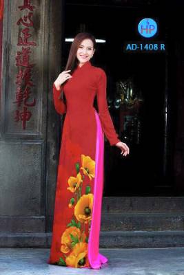 Vải áo dài hoa 3D-DT 1664