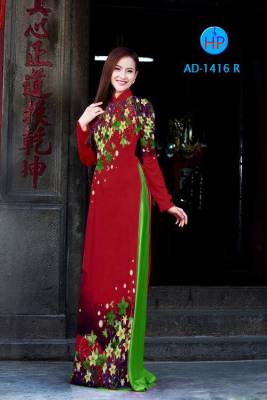 Vải áo dài hoa nhỏ trên dưới-DT 1683
