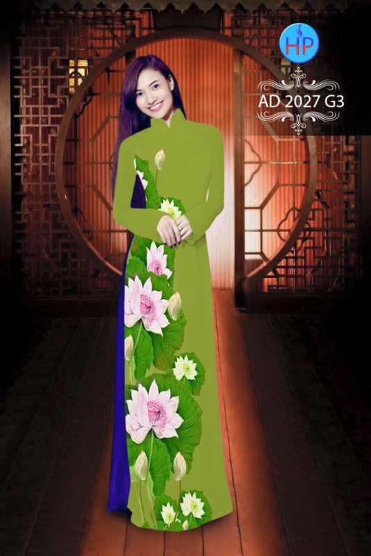 Vải áo dài hoa Sen