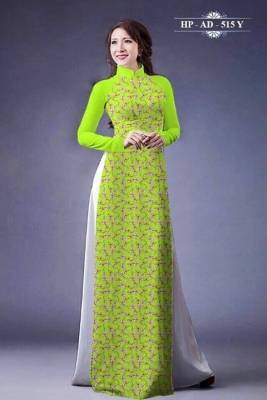 Vải áo dài hoa nhí-DT 171