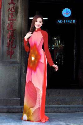 Vải áo dài cánh hoa 3D-DT 1720