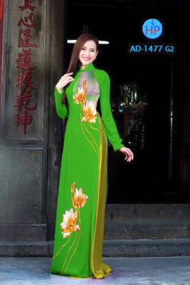 Vải áo dài hoa Sen-DT 1750