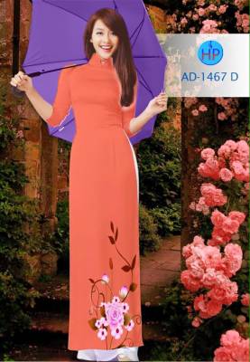 Vải áo dài hoa dưới-DT 1753