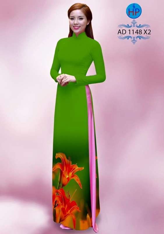 Vải áo dài hoa dưới