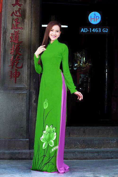 Vải áo dài bông Sen