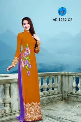 Vải áo dài hoa văn-DT 1798