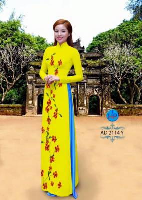 Vải áo dài hoa dọc-DT 1811