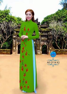 Vải áo dài hoa dọc-DT 1811