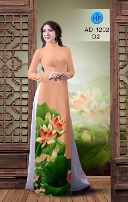 Vải áo dài hoa Sen-DT 1817