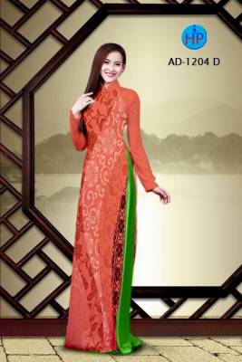 Vải áo dài hoa văn chạy dọc-DT 1819