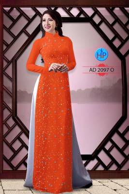 Vải áo dài chấm bi nhỏ-DT 1823