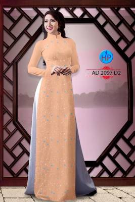 Vải áo dài chấm bi nhỏ-DT 1823