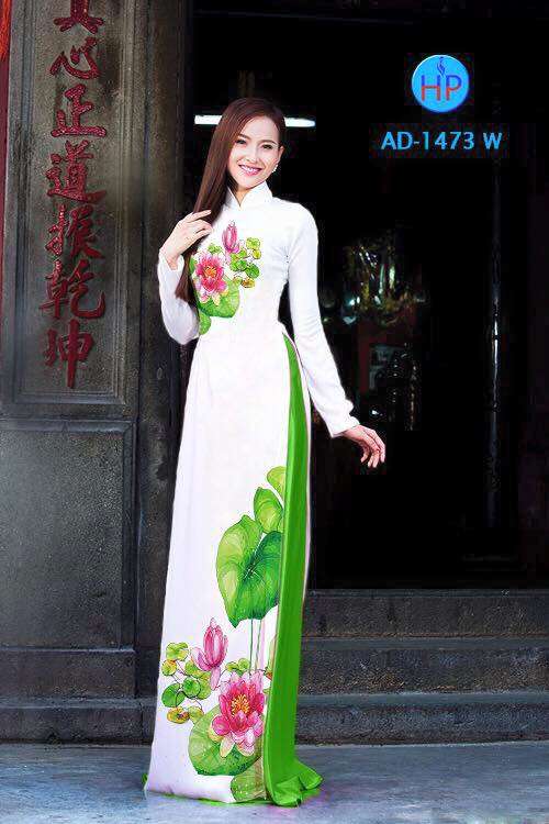Vải áo dài hoa Sen