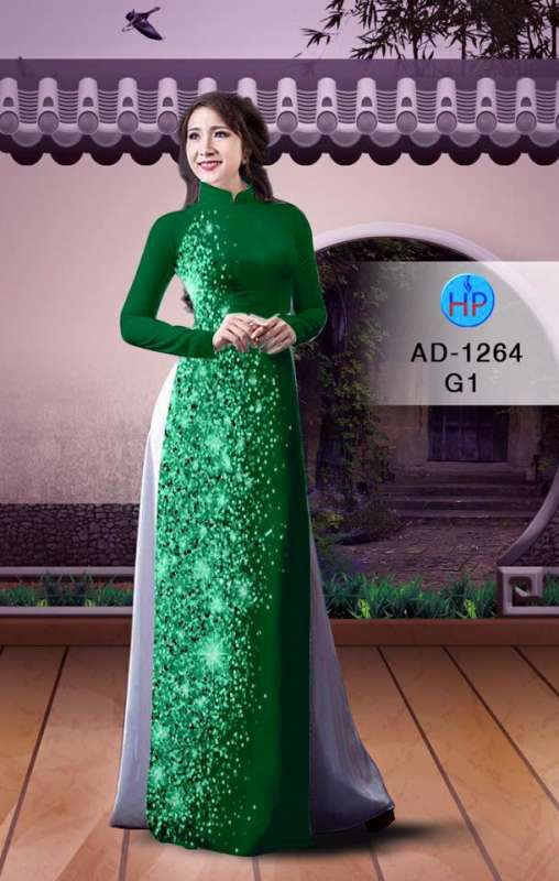Vải áo dài họa tiết kim tuyến