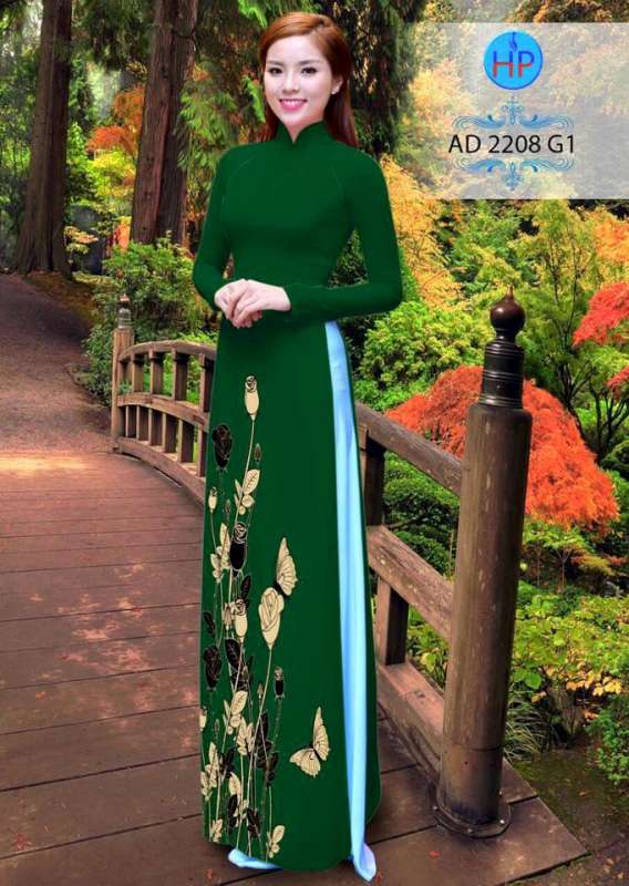 Vải áo dài hoa Bướm