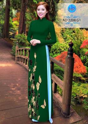 Vải áo dài hoa Bướm-DT 1924