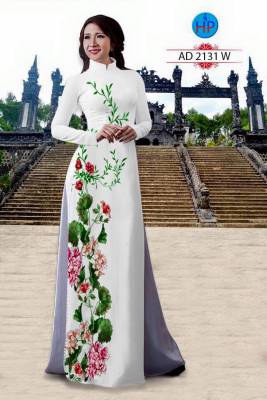 Vải áo dài hoa chạy dọc-DT 1930