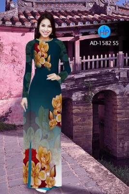 Vải áo dài hoa mờ-DT 1969