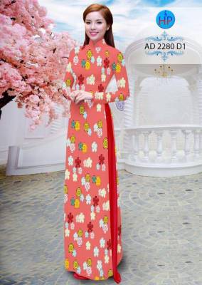 Vải áo dài hoa nhỏ toàn thân-DT 2001