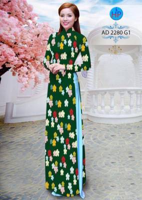 Vải áo dài hoa nhỏ toàn thân-DT 2001